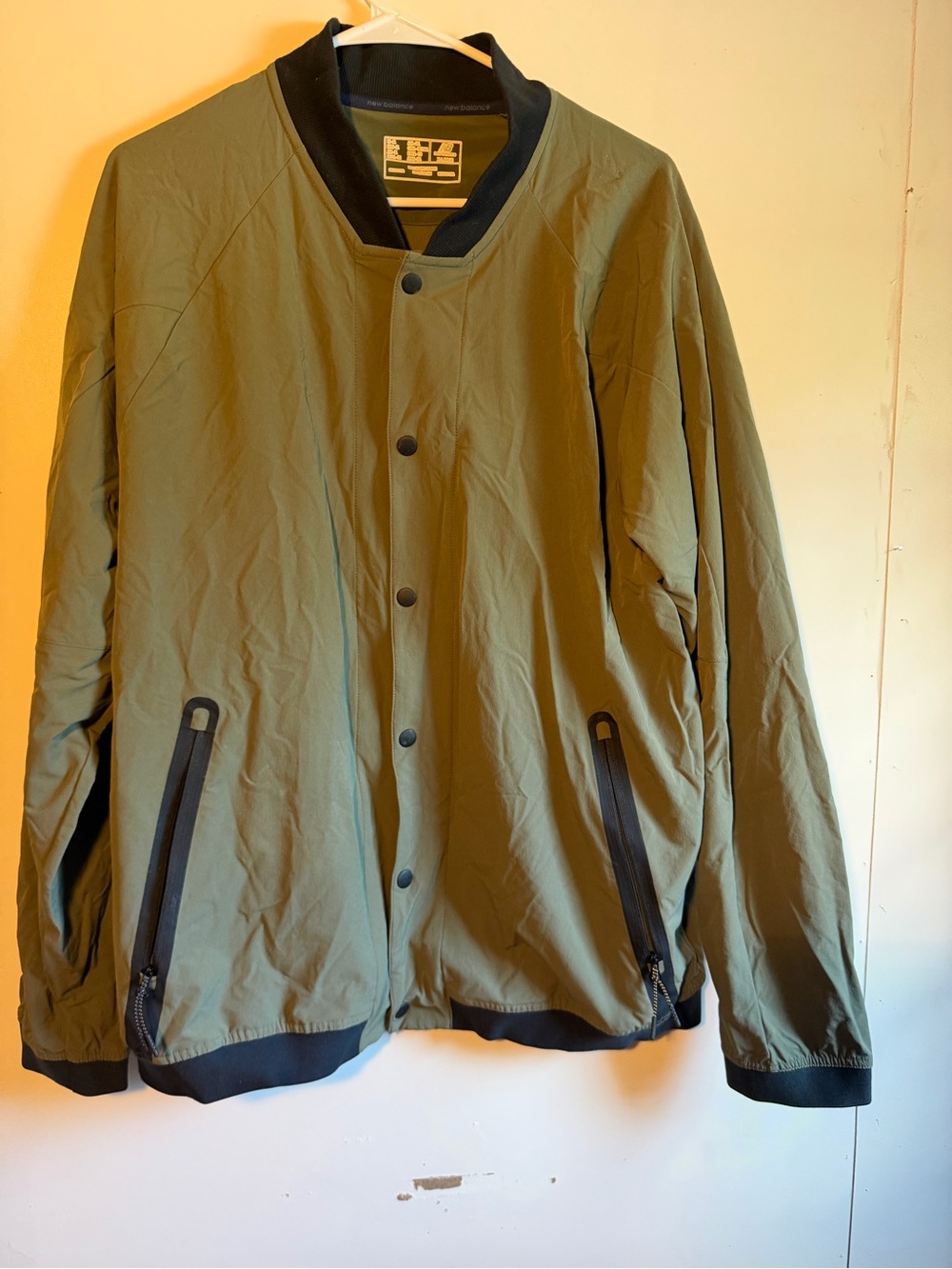 New Balance Olive Green Jacket with Black Trim